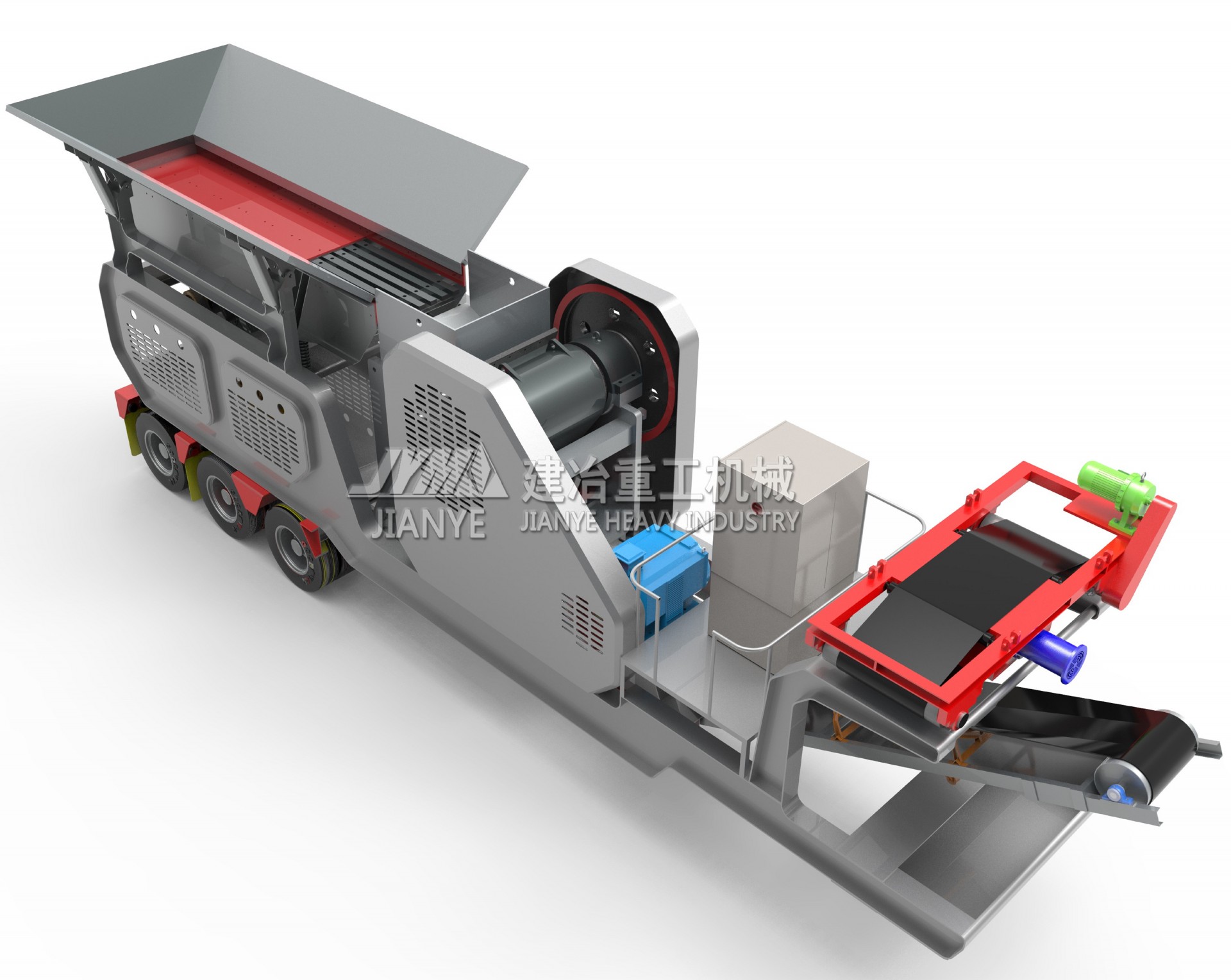 2020 hot sale portable/mobile crushing and screening plant/portable impact crusher/Wheel-type impact crushing plant with screen