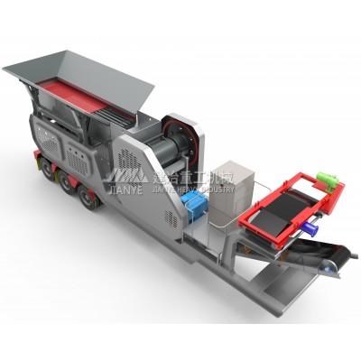 2020 hot sale portable/mobile crushing and screening plant/portable impact crusher/Wheel-type impact crushing plant with screen