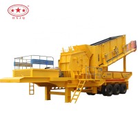 Hot sale low price Tire tyre mobile crushing station for stone